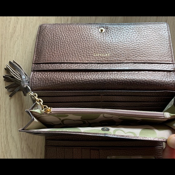 🌺Lovcat leather wallet with studs and tassel. - Picture 4 of 7